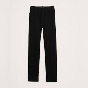 NWT Banana Republic Black Ankle Length Mid Rise Sloan Pant with Comfort Stretch
